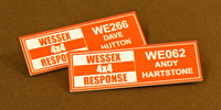 Wessex 4 x 4 Name Badge
