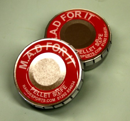 M.A.D logo Pelletsafe Tin