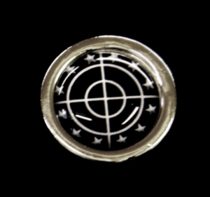 Daystate Stars Pin Badge Small (round) Silver Finish